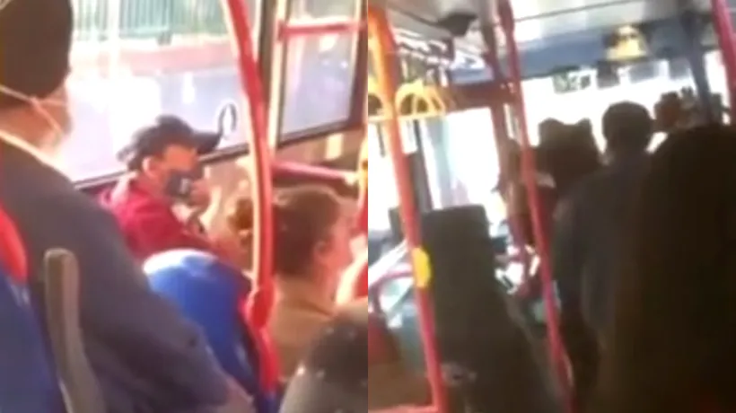 Incredibil ce a pățit o tânără în autobuz pentru că nu purta mască! Imagini șocante - VIDEO