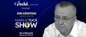 Marius Tucă Show începe joi, 2 februarie, de la ora 20.00, live pe gândul.ro