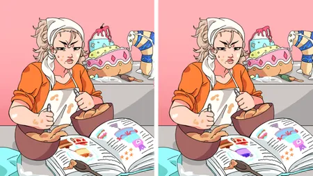 Test de inteligență optică | Găsește toate cele 5 diferențe dintre aceste două imagini!