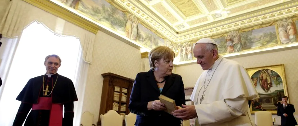 Angela Merkel, primită timp de 45 de minute de către Papa Francisc la Vatican