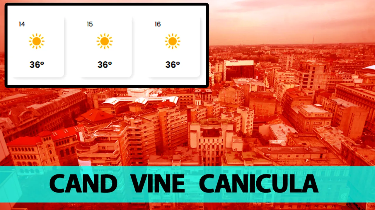 Când vine canicula în București. Meteorologii EaseWeather au anunțat data exactă