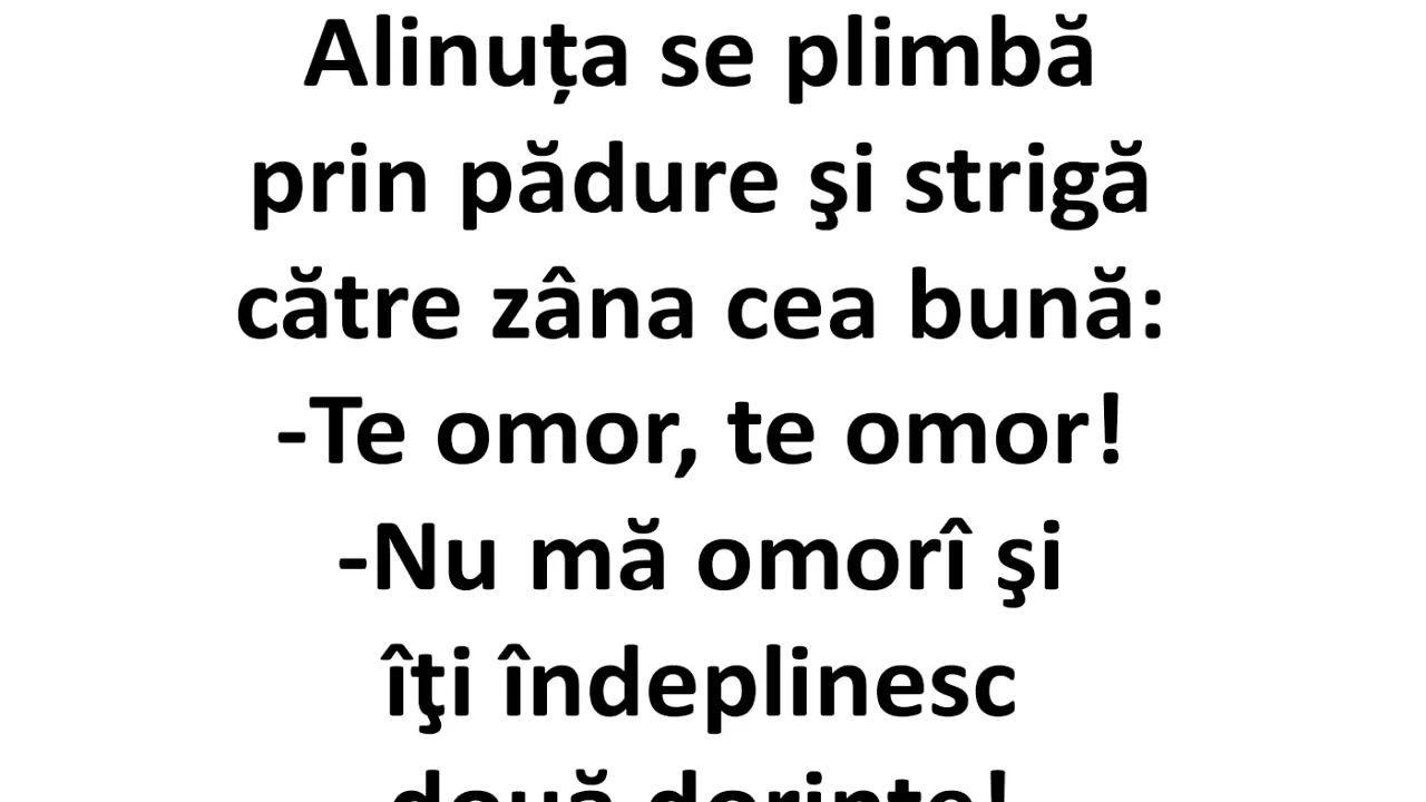 BANC | Alinuța se plimbă prin pădure