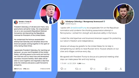 TRUMP și Zelenski discută pașii pentru „PACEA echitabilă” / „Aș dori să ne faci o favoare”. Apelul de 30 de minute ce a schimbat președinția lui Trump