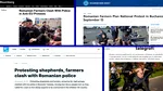 Protestul fermierilor din București în ochii presei internaționale. Ce au scris publicațiile străine despre evenimentele din Piața Victoriei