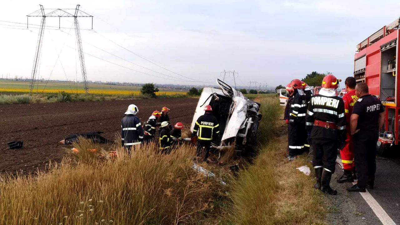 Trei persoane au murit într-un accident rutier grav, produs pe DN22, în județul Constanța