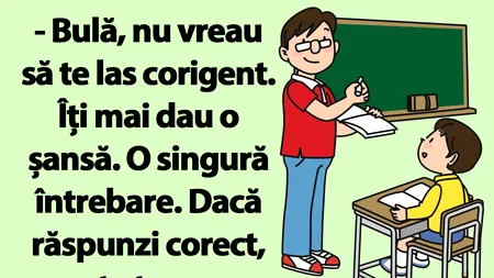 BANC | „Bulă, la ce temperatură fierbe apa?”