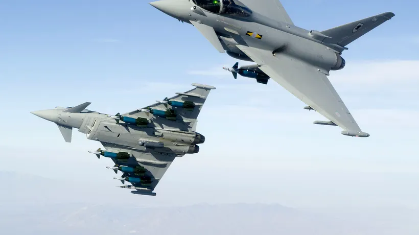 Un avion de luptă Eurofighter s-a prăbușit în Spania