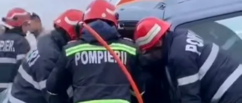 Accident grav pe E85, județul Buzău: Cel puțin o victimă încarcerată și mai mulți răniți - VIDEO 