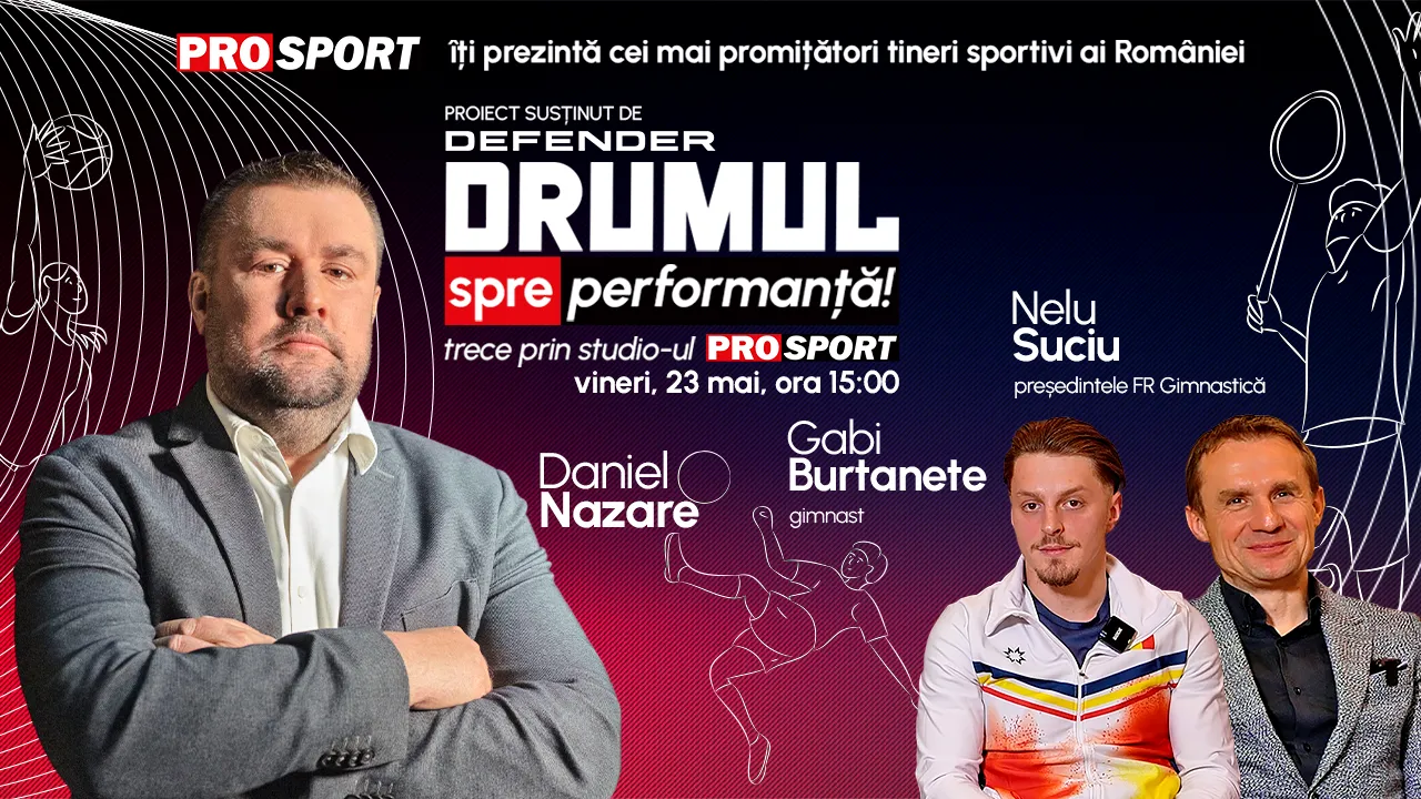 Emisiunea „Drumul spre performanță”, vineri, 23 mai, de la ora 14.00. Gimnastica românească încotro?