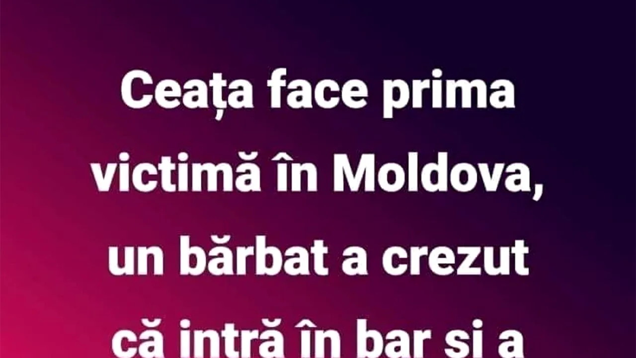 BANCUL ZILEI | Ceața face prima victimă în Moldova