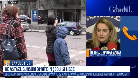 ȘCOLI ÎNCHISE. Oficial ISMB, la GÂNDUL LIVE. Interesul autorităților este să găsească soluții pentru toate categoriile de elevi