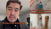 VIDEO – Turist străin, impresionat de ce a găsit într-o cameră închiriată prin Airbnb în România: „Nu este deloc un cadou ieftin. În frigider mi-au lăsat apă și…”