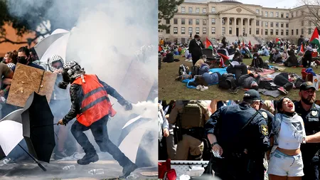 Poliția intră în campusuri la UCLA și Columbia University / Susținătorii Israelului atacă o tabără pro-palestiniană
