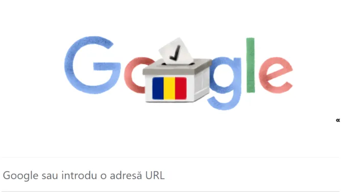 Google dedică un DOODLE special alegerilor prezidențiale din 18 mai, din România