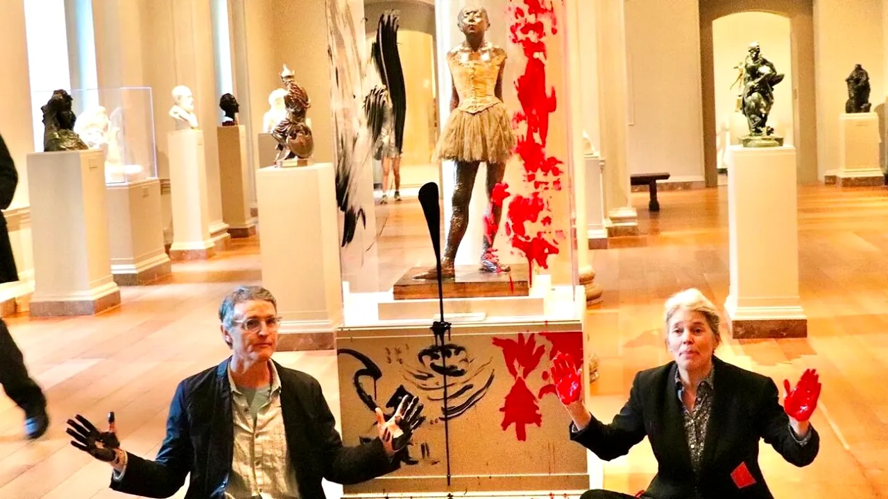 Sculptură de Edgar Degas, în centrul unui protest pentru climă