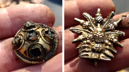 TEZAUR uluitor descoperit de un tânăr cu detectorul de metale intr-o pădure din Teleorman. Anul trecut a descoperit o bijuterie veche de 5.000 de ani