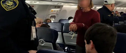 Momente de groază pentru pasagerii unui zbor în SUA: o femeie a vrut să deschidă ușa avionului în zbor. Decizie extremă luată de piloți