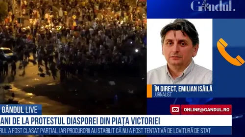 GÂNDUL LIVE. Emilian Isăilă, jurnalist: „Dosarul 10 august este o rană deschisă”. Care este riscul pentru sistemul democratic din România