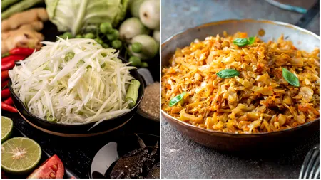 Rețeta cu varză și orez pregătită de călugării de pe Muntele Athos. Se prepară rapid și este sățioasă