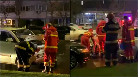 Accident în serie pe Bulevardul Dimitrie Cantemir din Capitală. O persoană a fost transportată la spital