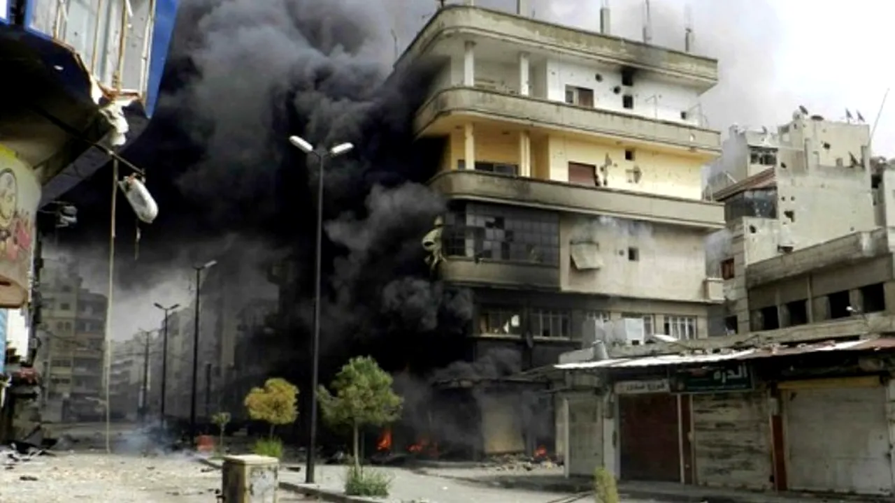 O rachetă a căzut în Siria, în apropierea unui grup de observatori ONU