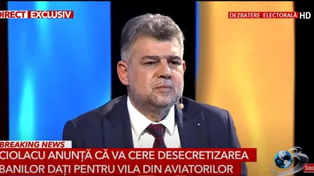 Marcel Ciolacu cere DESECRETIZAREA cheltuielilor cu „vila lui Iohannis”. „Voi declanșa mâine întreaga PROCEDURĂ, să vedem ce cheltuieli sunt”