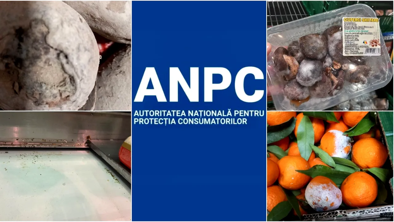 Zeci de supermarketuri amendate de ANPC în prag de Sărbători. Produse expirate, mizerie și diferențe de gramaj