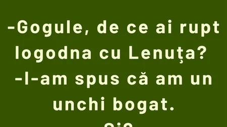 Bancul de joi | Gogu, Lenuța și unchiul bogat