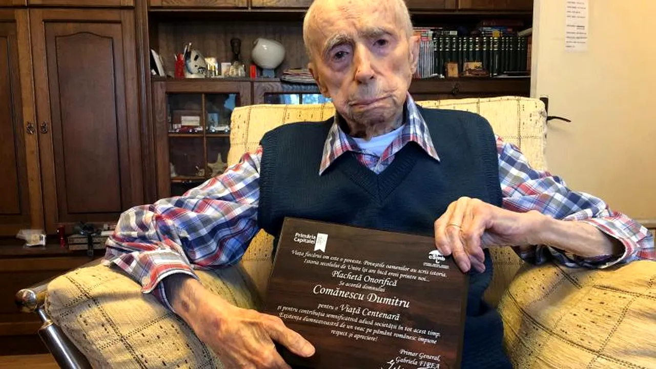 DOLIU. A murit Dumitru Comănescu. Românul devenise cel mai vârstnic bărbat din lume