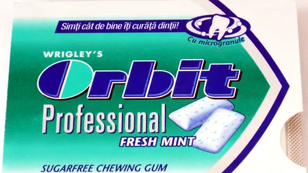 Anunțul Wrigley privind guma Orbit în România