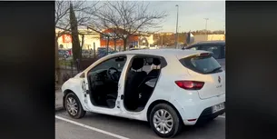 VIDEO. Cum și-a găsit David, un român din Franța, mașina în parcare / „Trebuie să vezi partea bună pentru simplul fapt că nu ți-au luat-o complet”