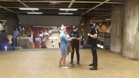 Câte amenzi a dat Poliția călătorilor de la metrou prinși fără mască: „Vom continua aceste acțiuni”