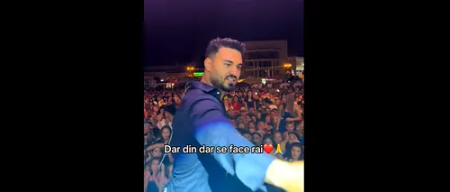 GEST controversat al lui Jador, la un concert din localitatea Brad. Ce a făcut celebrul manelist