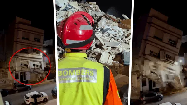 Momente de panică într-un cartier din Valencia. Un bloc cu trei etaje s-a prăbușit în mijlocul nopții. Care a fost cauza