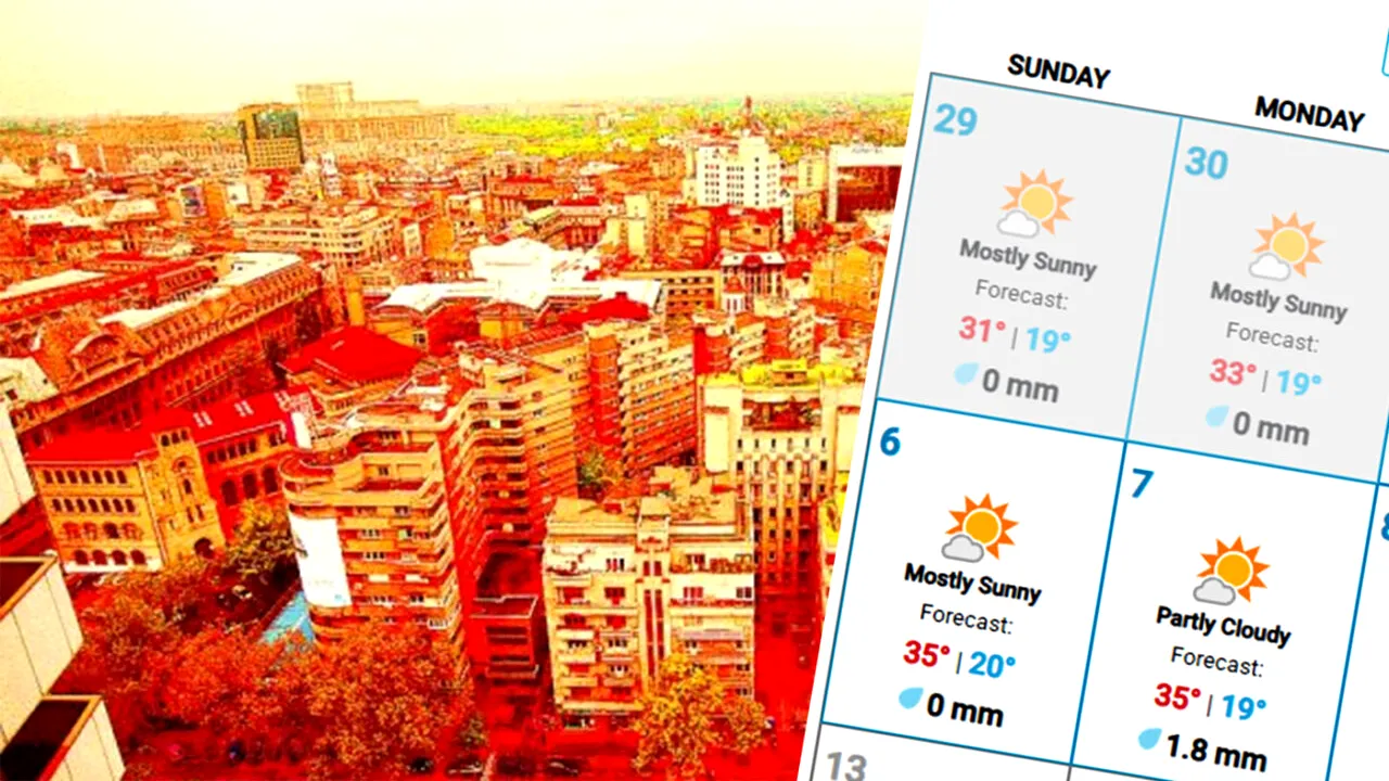 Meteorologii Weather Underground anunță o lună iulie 2025 cum n-a mai fost în România. Ce se întâmplă în București