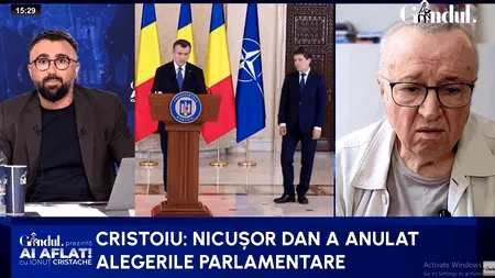 Cristoiu, verdict dur în cazul nominalizării lui Tomac: Nicușor Dan a anulat alegerile parlamentare