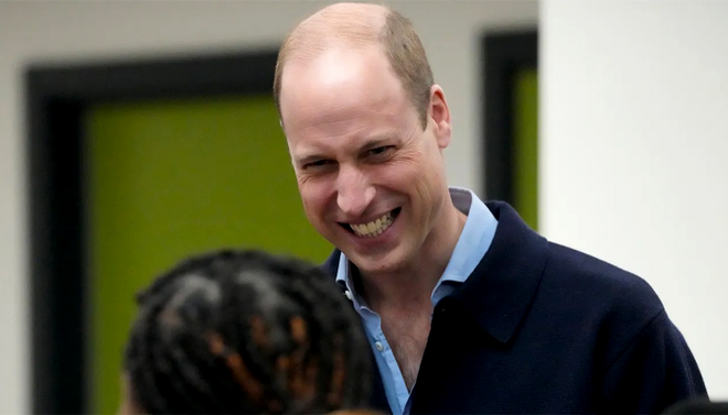 Prințul William, filmat râzând în prima apariție publică după ce Kate Middleton a fost diagnosticată cu cancer