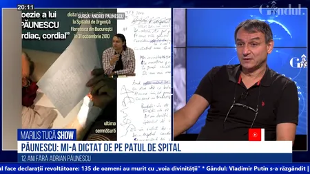 VIDEO | Andrei Păunescu, la 12 ani de la decesul lui Adrian Păunescu: „Nici pe patul de moarte nu concepea să fie altfel decât un poet și un om public impecabil”
