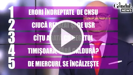 GÂNDUL NEWS. Greșelile făcute de Guvern, reparate în noua ședință a Comitetului Național pentru Situații de Urgență