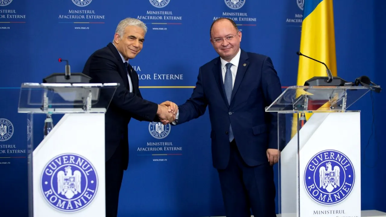 FOTO - VIDEO | Ministrul de Externe al Israelului: „România ne-a ajutat să salvăm multe vieți”. Câți evrei au intrat în România de la izbucnirea conflictului militar din Ucraina