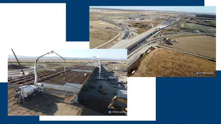 Lucrările avansează în ritm susținut pe lotul 3 al sectorului de autostradă Ploieşti-Buzău (A7)