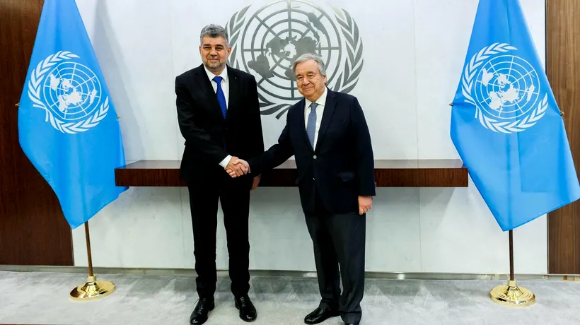 Mesajul lui Marcel Ciolacu la ONU: România iubește pacea și aspiră la soluționarea divergențelor de interese între țări