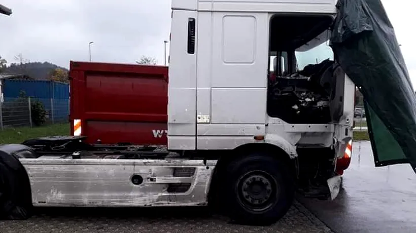 Șofer român de TIR, rămas pe drumuri în Austria din cauza unui accident: „Nu vrea bani. Plânge. Vrea doar mâncare