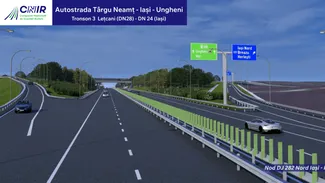 Imagini spectaculoase de pe AUTOSTRADA A8. 12 oferte depuse pentru tronsonul 3 Târgu Neamț- Iași -Ungheni. La cât se ridică valoarea de proiectare