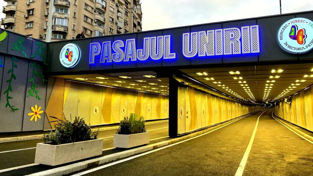 Traficul se închide total prin Pasajul Unirii, două nopți. Motivul anunțat de primărie