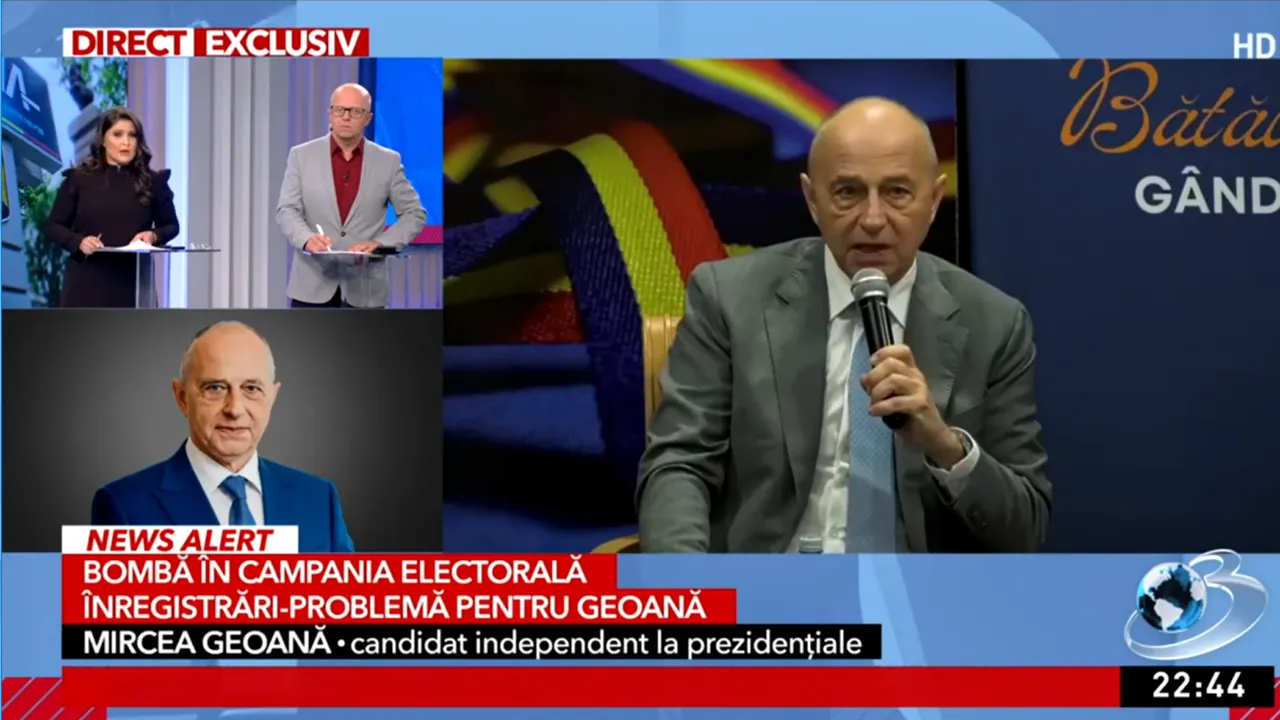 Mircea Geoană: „Nu a existat niciun fel de CONTACT al meu cu domnul Vanghelie de mai bine de 12 ani ”