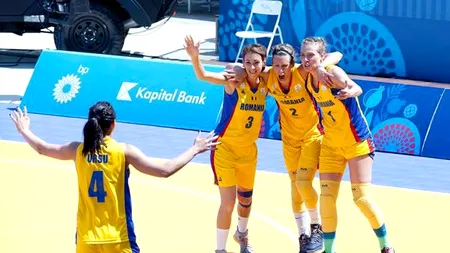 Trei victorii și o înfrângere pentru naționalele de baschet 3x3 în meciurile de miercuri de la Jocurile Europene