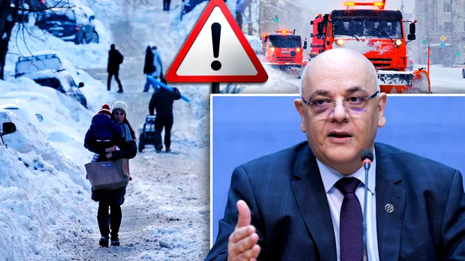 Alerte în toată țara pentru „cel mai crunt episod de iarnă de anul acesta”. Raed Arafat, pentru Gândul: „Zăpezi de până la 50 de cm în Capitală”. Comitet de urgență în București