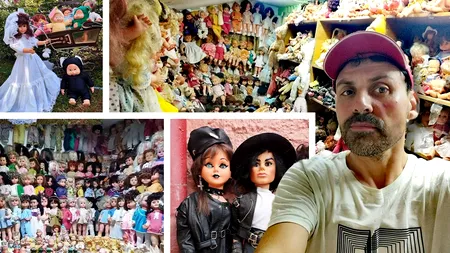 Povestea hairstylistului care a adunat pentru 3.000 de PĂPUȘI. Casa-muzeu pentru Nadia, Michael Jackson și prima păpușă Arădeanca