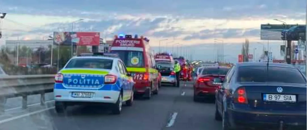 VIDEO | Accident grav pe Șoseaua București Ploiești, în apropiere de IKEA
